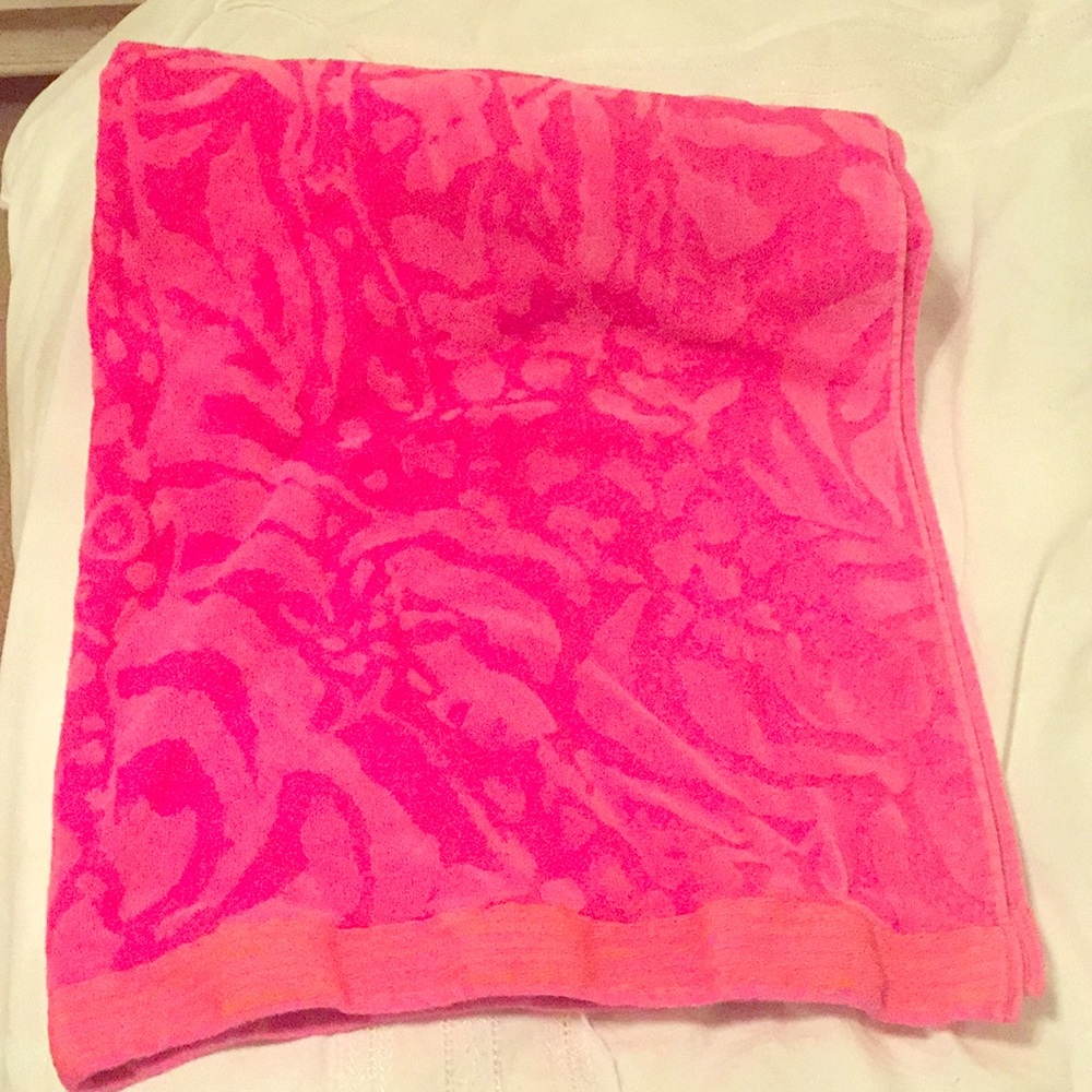Lilly x Target pink beach towel